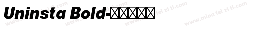 Uninsta Bold字体转换